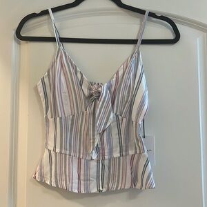 Blouse with front bow